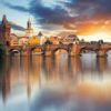 Sunset-Prague-Charles-Bridge-Old-Town-Tower-National-Theatre-Vltava-River