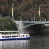 Prague-from-a-boat-on-Vltava-River-Czech-Bridge
